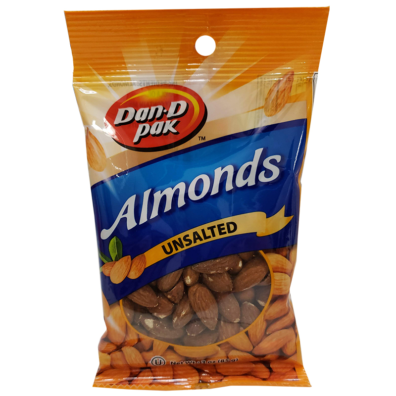 Almonds Unsalted 85g