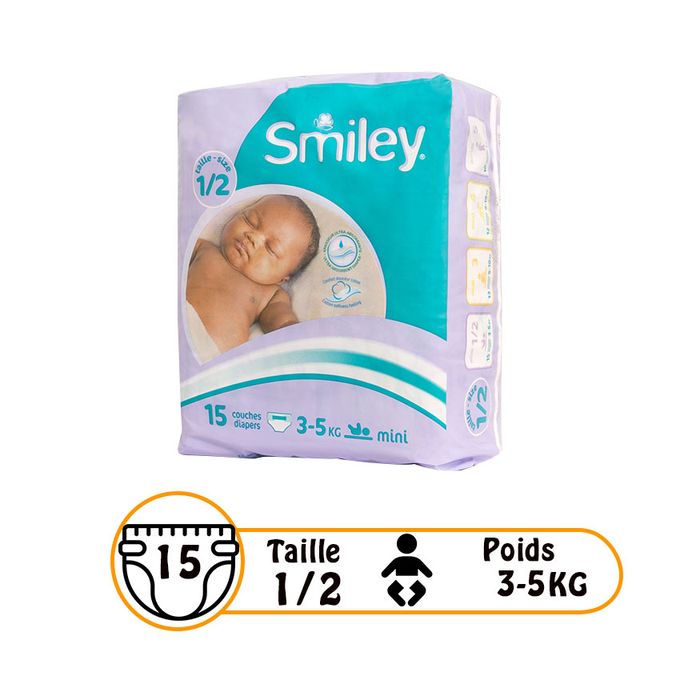 Couche Smiley Taille 1/2