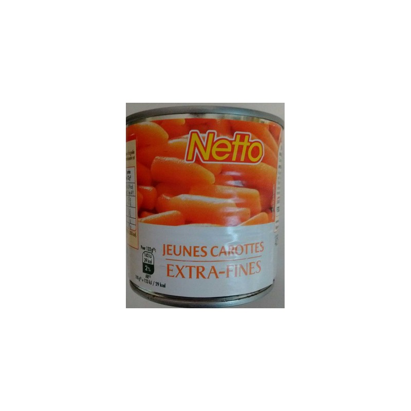 NETTO carotte Patee et Morceaux 1230g