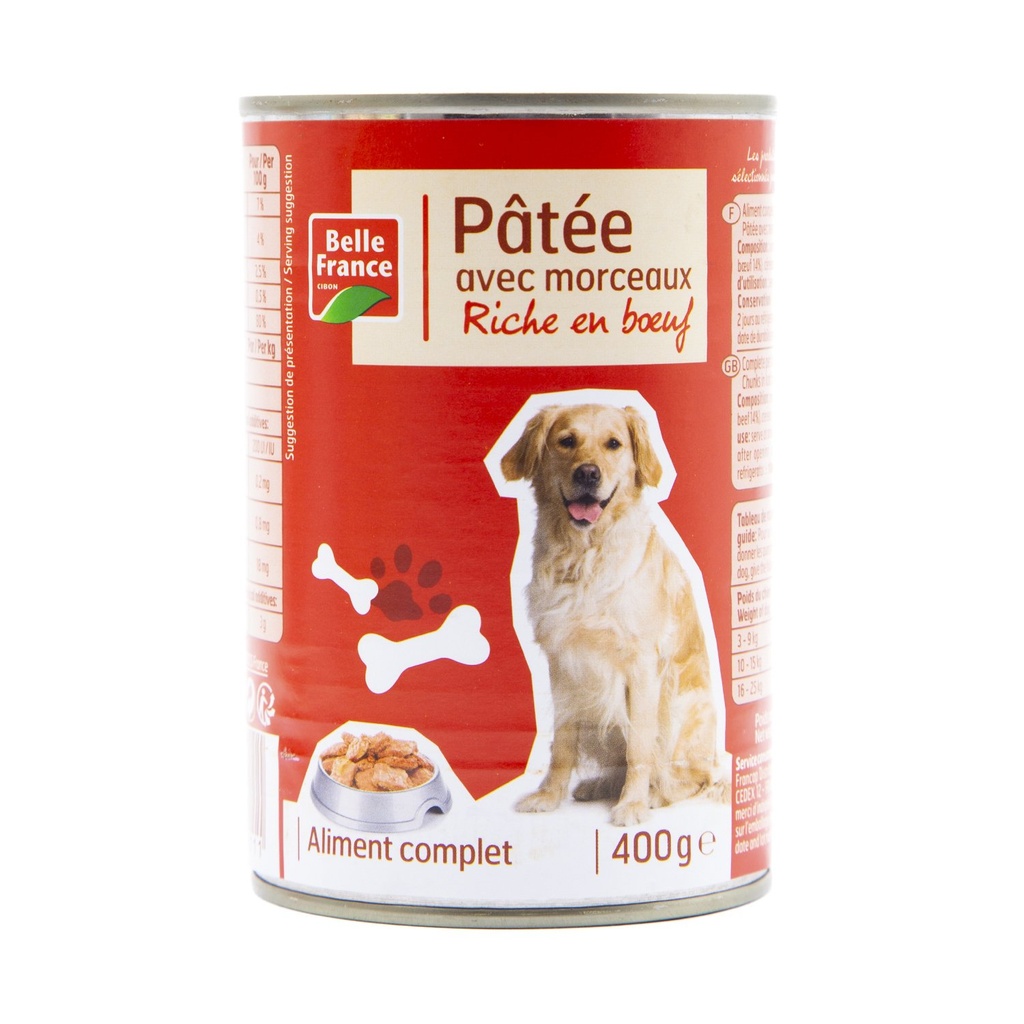 BF Patée riche en boeuf 1220g