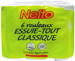 NETTO Essuie-Tout Double épaisseur x6