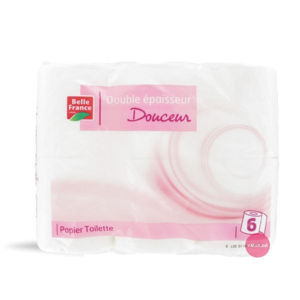 BF Papier Toilette Double épaisseur Douceur x6