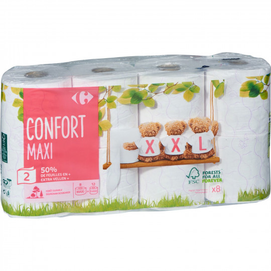 CF Papier Toilette Confort Maxi x8