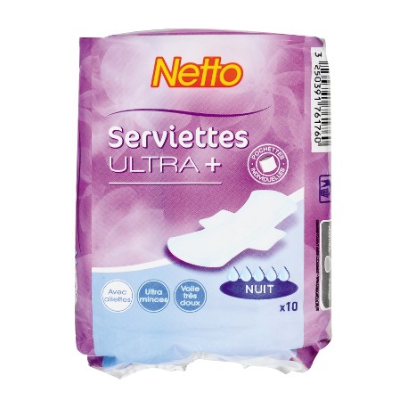 NETTO Maxi Seviettes x10