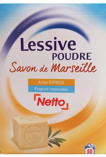 NETTO Lessive Poudre Savon de Marseille 2,75kg