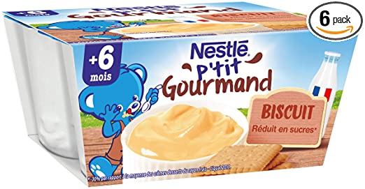 Nestle P'tit Gourmand Biscuit 4x100g