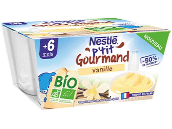 Nestle P'tit Gourmand Vanille 4x100g