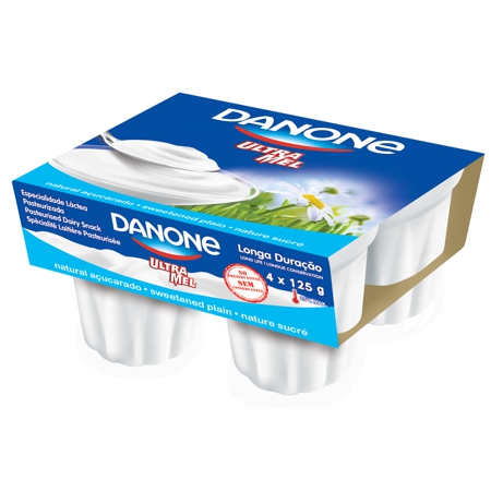 Yaourt Danone Sweetened Plain 4x125g