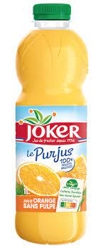 Joker Jus d'orange Sans pulpe 1L