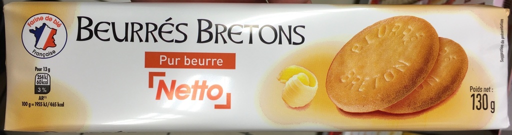 NETTO Beurrés Bretons 130g