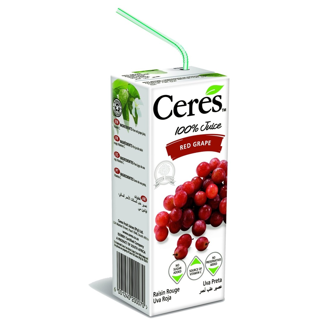 Ceres Red Grapes 200ml