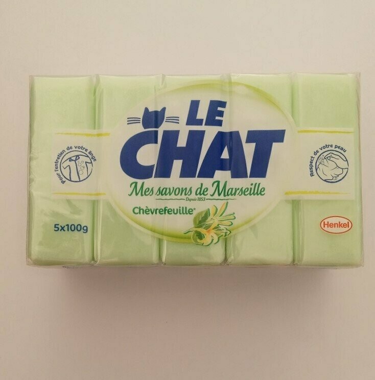 Savon Le Chat Chevrefeuille 5x100g