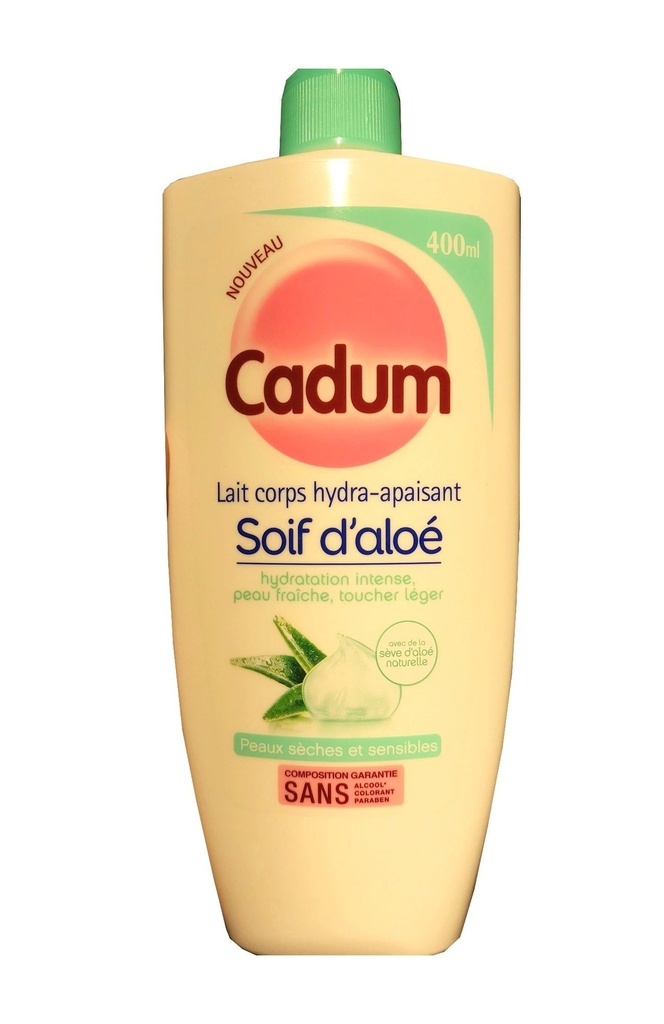 Lait Cadum Soif d'aloé 400ml