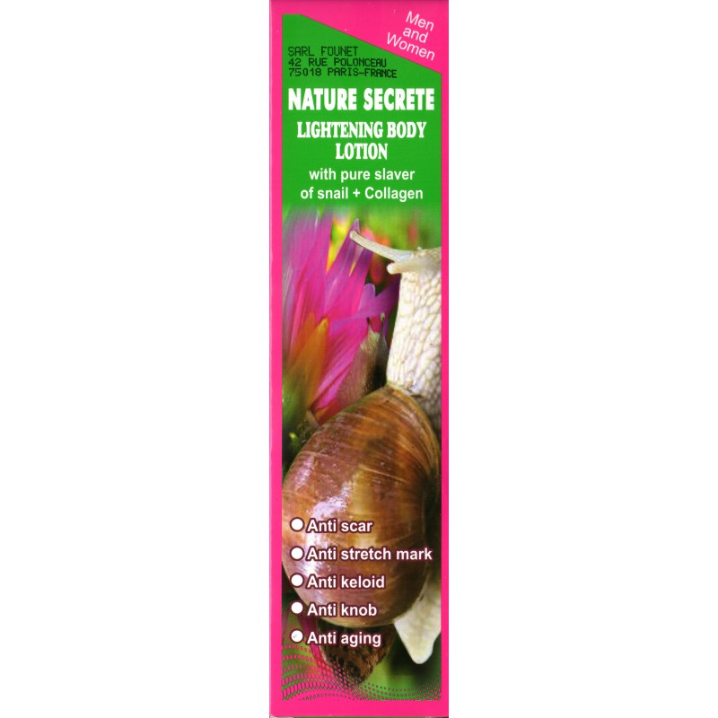 Lait Nature Secrete escargot 250ml