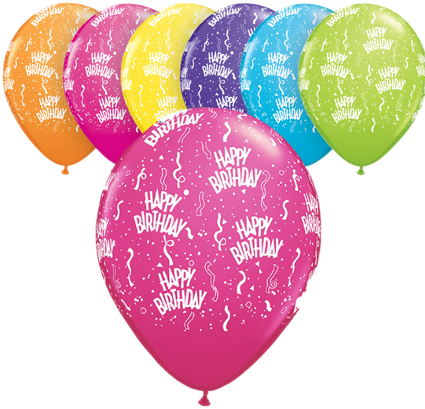 Ballon Happy Birthday 100pcs