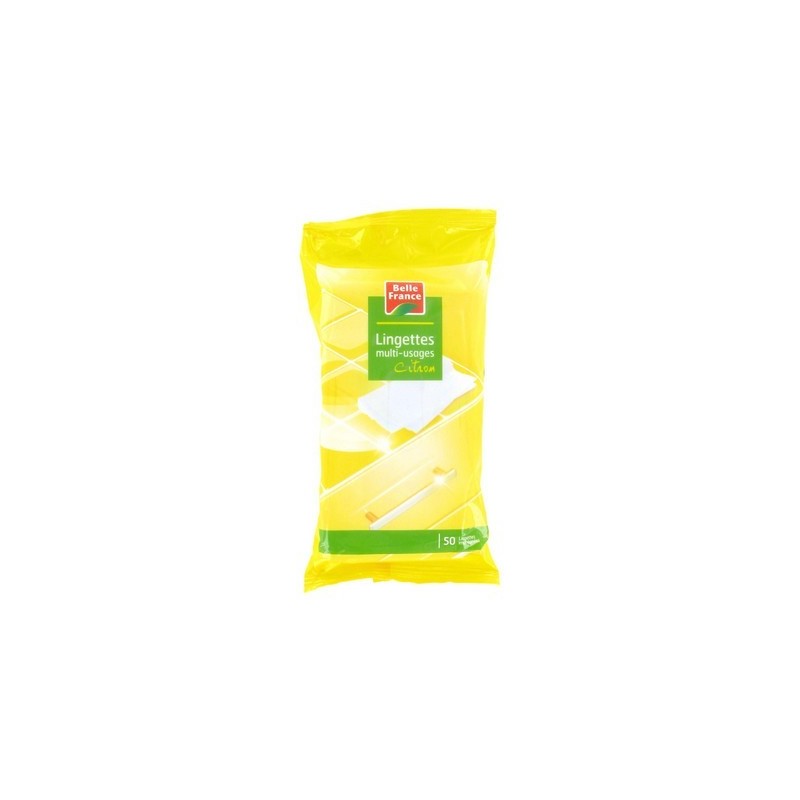 Lingettes Multi-usages au citron x50