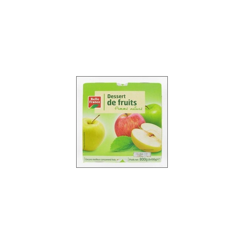 BF Dessert Pomme Nature 8x100g