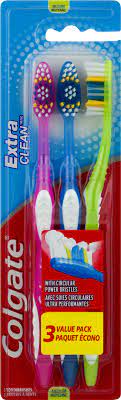 Brush Colgate Extra Clean x3