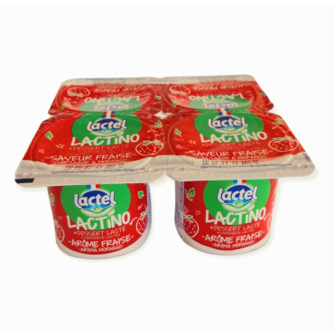 Yaourt Lactel Lactino Fraise 4x100g