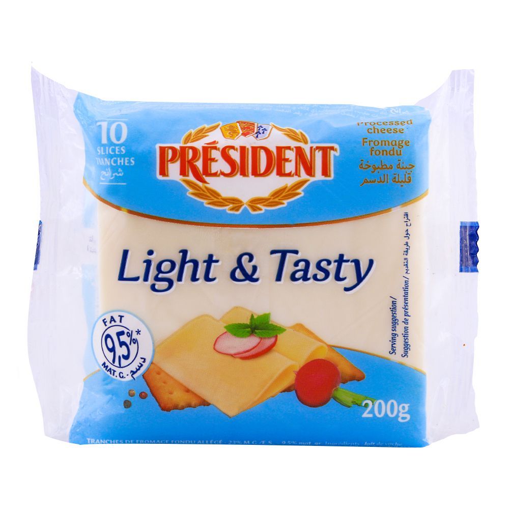 Fromage President Light &amp; Tasty 200g