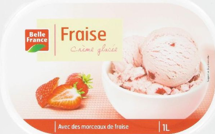 BF Creme Glace Fraise 520g