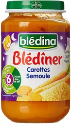 [Baby Food] Bledina Pot Carottes Semoule 200g