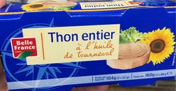 [Tin Foods] BF Thon entier a l'huile de tournesol 160g