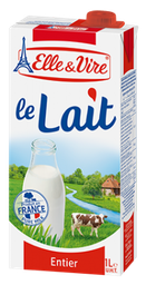 [Lait] Lait Elle &amp; Vire Entier en carton 1L